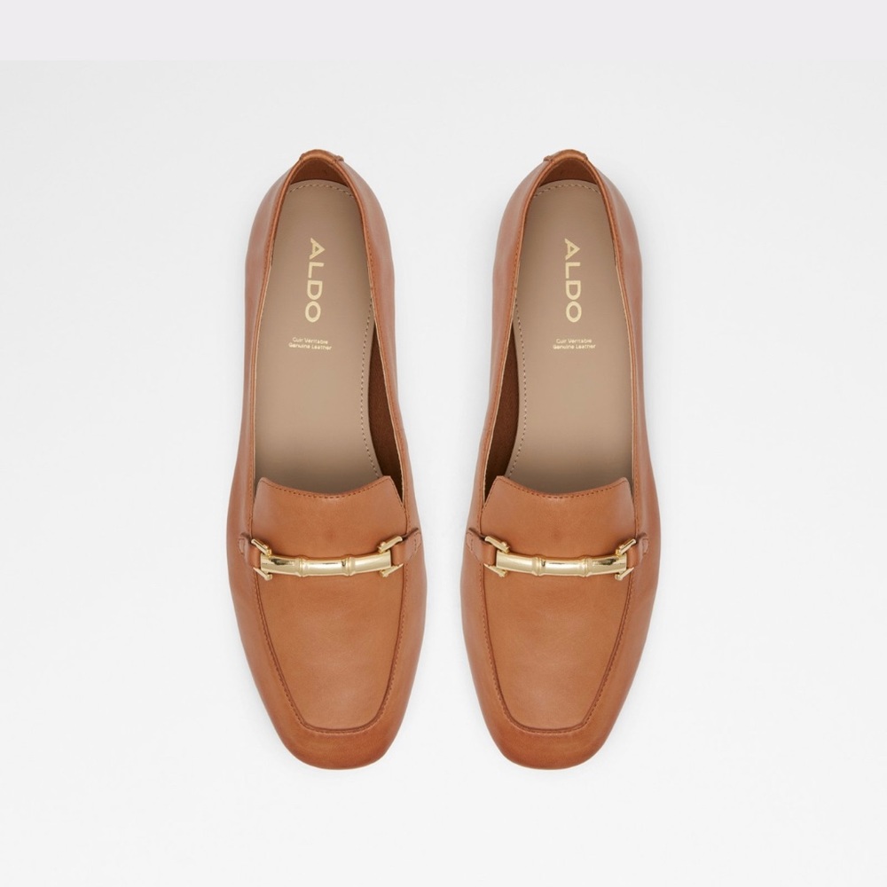 Aldo Boska Loafers in medium brown leather size 7